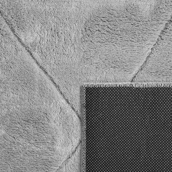 Kurzflor Teppich Utrecht 641 Grau Paco Home