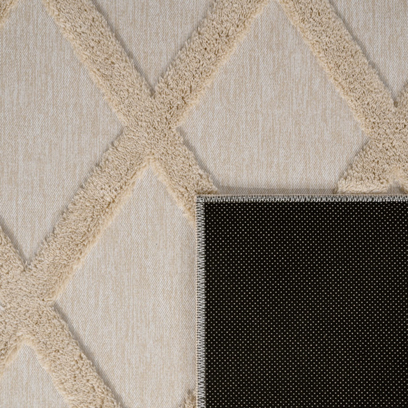 Kurzflor Teppich Utrecht 642 Beige Paco Home