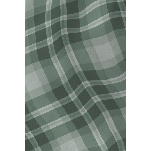 Feinbiber-Bettwäsche "Karo Tartan" salbei biberna