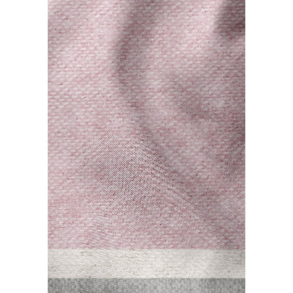 Melange-Flanell Bettwäsche "Blockstreifen" rose biberna