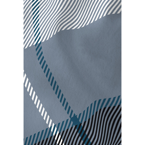 Castell Polycotton-Biber-Bettwäsche „Karo“ petrol