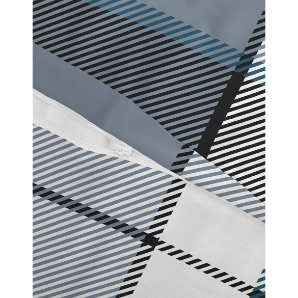 Castell Polycotton-Biber-Bettwäsche „Karo“ petrol