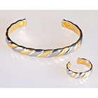Magnet-Armband gold/silber