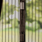 Fliegenvorhang für Balkontür mit Magnet, schwarz 100 x 210 cm