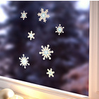 Fensterbild "Schneeflocken", 7-tlg.
