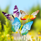 Schmetterlings-Deko-Stecker für Garten, selbstleuchtend, 18er-Set
