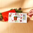 Geldgeschenk-Weihnachtskarte "Frohe Weihnachten"