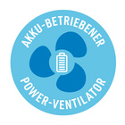 Akku-Ventilator "GoFan", Mediashop, schwarz