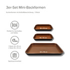 Antihaft Mini-Backformen 3er-Set