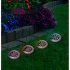 Garten-Bodenleuchte Solar, 4er-Set