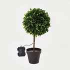 Künstlicher Buchsbaum im Topf mit LED Gainsborough