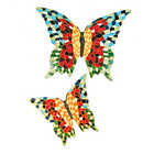 Wand-Deko "Schmetterlinge" in Mosaik-Optik 2er-Set