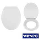 WENKO WC-Sitz Vigone Weiß, aus antibakteriellem Duroplast