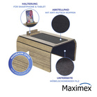Maximex Multifunktions-Sofa-Tablett, mit Smartphone- und Tablethalterung