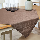 Jacquard-Mitteldecke taupe Eldo 85x85 cm