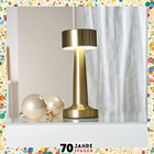 Tischlampe Designer-Stil goldfarben Eldo