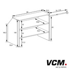 VCM Dachschrägen-Regal "Dacho" weiß