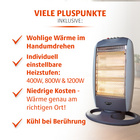 Halogen-Heizstrahler mit 3 Heizstufen Bergström