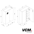 VCM Medizinschrank "Medasa XL" Weiß