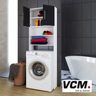 VCM Waschmaschinenüberbau "Jutas" Schwarz
