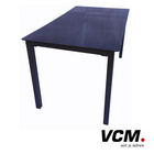 VCM Gartentisch aus Alu 140x80 Schwarz