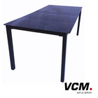 VCM Gartentisch aus Alu 190x90 Schwarz
