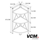 VCM Eckregal "Insasi 3" Anthrazit