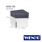 WENKO Raumentfeuchter Cube, Weiß, 500 g, 2er Set, Luftentfeuchter