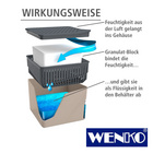 WENKO Raumentfeuchter Cube Beige 2 x 500 g, für Räume bis ca. 40 m³