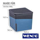 WENKO Raumentfeuchter Cube Blau 1000 g, Luftentfeuchter