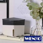 WENKO Raumentfeuchter Cube, Grau, 1000 g, 2er Set, Luftentfeuchter