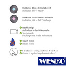WENKO Auto-Entfeuchter mit Indikator 1000 g, 3er Set, Auto Entfeuchterkissen