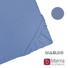 Castell Jersey-Stretch-Spannbetttuch blau, 1x 140-160 x 200 cm