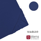 Castell Jersey-Stretch-Spannbetttuch dunkelblau, 1x 120x200 cm