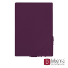 Castell Jersey-Stretch-Spannbetttuch dunkel violett, 1x 90-100 x 190-200 cm