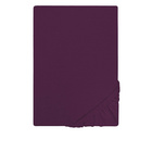 Castell Jersey-Stretch-Spannbetttuch dunkel violett, 1x 90-100 x 190-200 cm