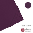 Castell Jersey-Stretch-Spannbetttuch dunkel violett, 1x 120x200 cm