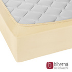 biberna Castell Jersey-Stretch-Spannbetttuch gelb, 1x 140x200 cm - 160x200 cm