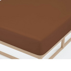 Castell Jersey-Stretch-Spannbetttuch chocolate, 1x 140x200 cm - 160x200 cm