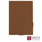 biberna Castell Jersey-Stretch-Spannbetttuch chocolate, 1x 120x200 cm