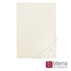 biberna Castell Jersey-Stretch-Spannbetttuch natur, 1x 180x200 cm - 200x200 cm