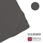 biberna Jersey-Elastic-Topper-Spannbetttuch dunkelgrau, 1x 140x200 cm - 160x220 cm