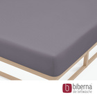 biberna Feinjersey-Spannbetttuch silber/grau, 1x 180x200 cm - 200x200 cm