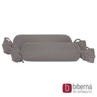 biberna Feinjersey-Nackenrollenbezug Doppelpack silber/grau, 2x 15x40 cm