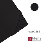 biberna Feinjersey-Spannbetttuch schwarz, 1x 90x190 cm - 100x200 cm