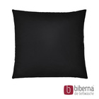 biberna Feinjersey-Kopfkissenbezug Doppelpack schwarz, 2x 80x80 cm