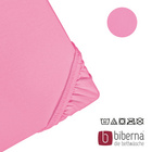 biberna Feinjersey-Spannbetttuch pink, 1x 90x190 cm - 100x200 cm