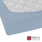 biberna Feinjersey-Spannbetttuch eisblau, 1x 90x190 cm - 100x200 cm