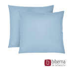 biberna Feinjersey-Kopfkissenbezug Doppelpack eisblau, 2x 80x80 cm