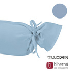 biberna Feinjersey-Nackenrollenbezug Doppelpack eisblau, 2x 15x40 cm